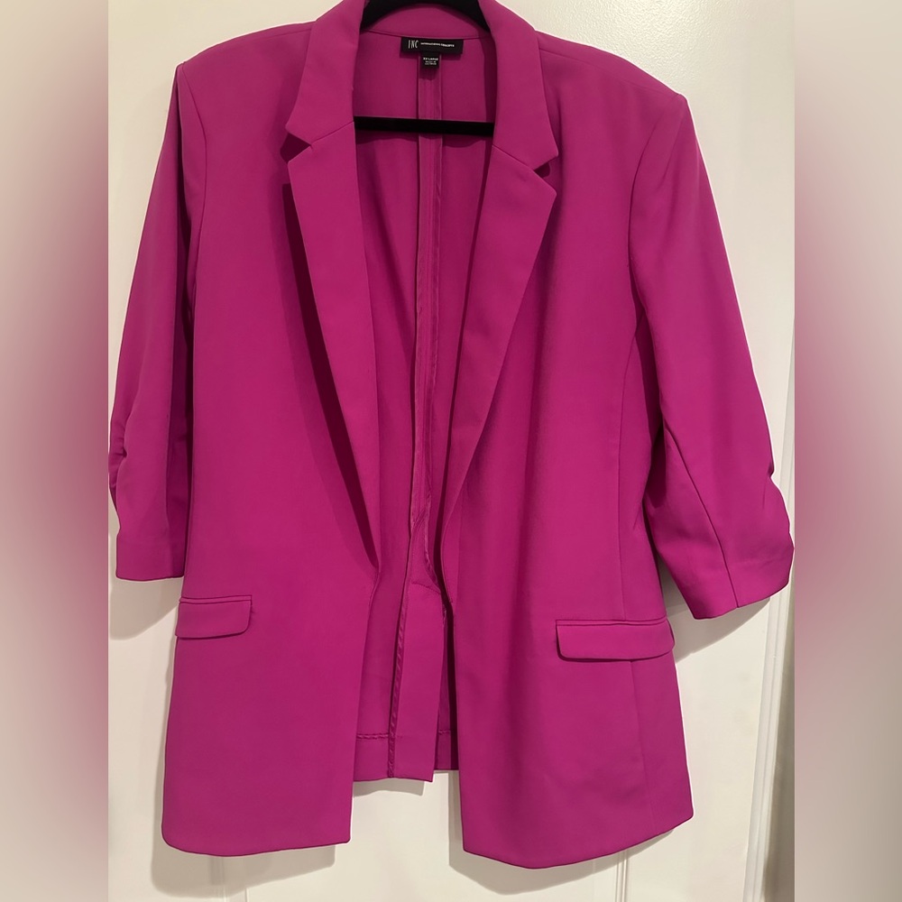 INC International Concepts Fuchsia Blazer